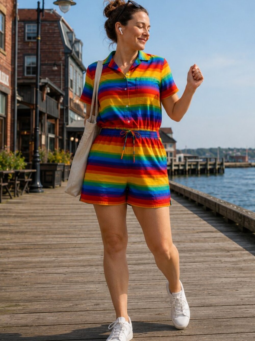 Target Pride Rainbow Jumpsuit NWT Unisex Festival Parade Outfit Medium Size M